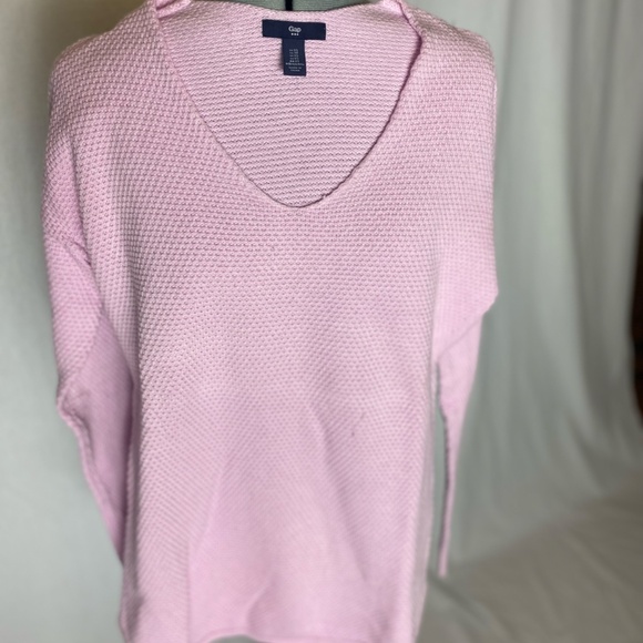 Gap long sleeve pink cotton textured sweater - Picture 8 of 9